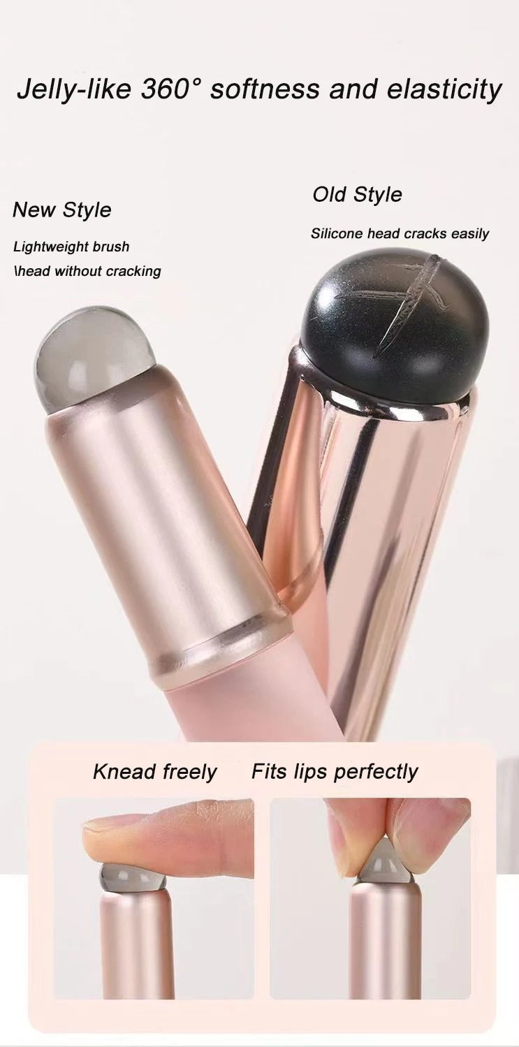 Upgrade Silicone Lip Brush With Cover Angled Concealer Brush Lipstick Application Smudge Balm Lip Make Up Brush Cosmetic Tool Beauty World Shop
