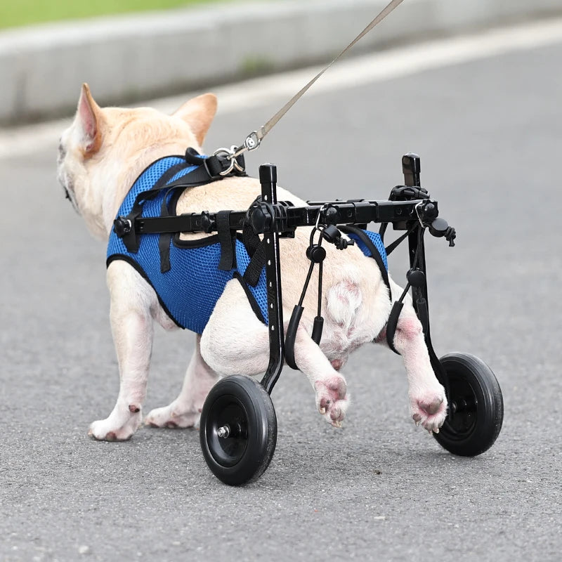 Pet Wheelchair Cart Adjustable Pet Mobility Aids with Wheels Disabled Cat Dog Rehabilitation Walking Mobility Aid Troll Beauty World Shop