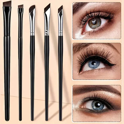 Eyeliner brush set, with tilted fine blade, suitable for precise application - suitable for all skin types. Beauty World Shop