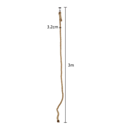 Cat climbing rope with hook ceiling wall mounted kitten scratching post climbing rope toy, suitable for indoor and outdoor cats