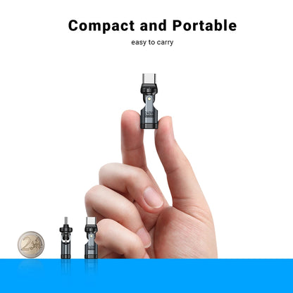 AUFU PD240W USB C to Type C OTG Adapter 540 Rotation 5A Fast Charge Cable Converter for iPhone 16 MacBook Samsung Xiaomi Laptop Beauty World Shop
