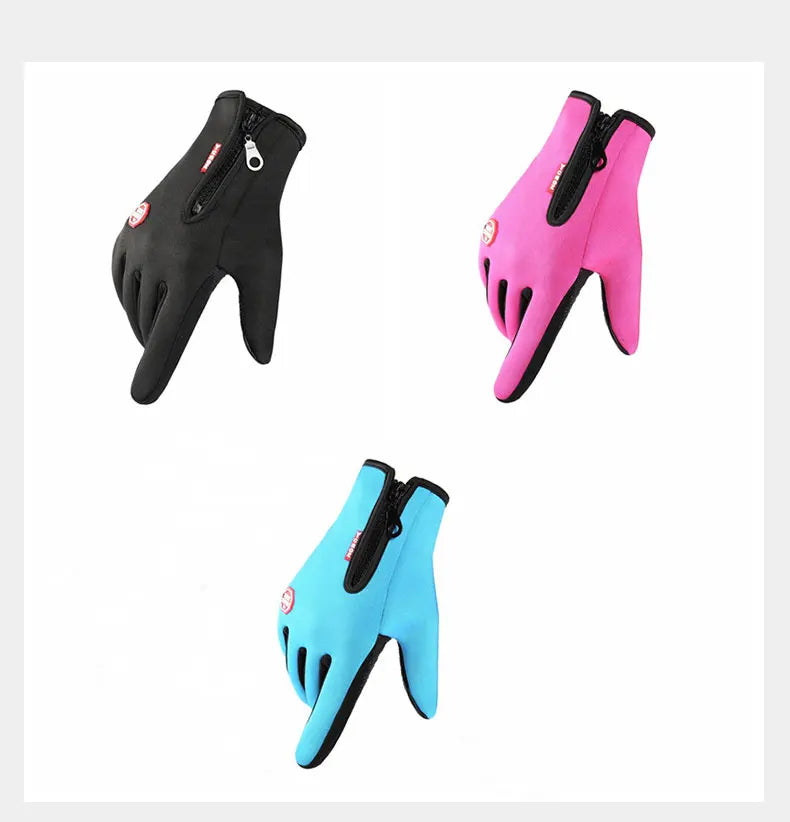 Winter Men's And Women's Warm Gloves, Waterproof And Skin Friendly Touch Screen, Suitable For Cycling And Skiing Beauty World Shop