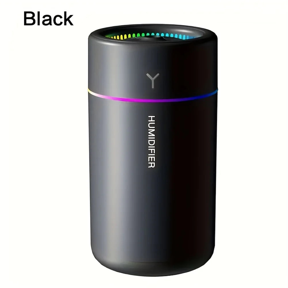 1pc Car Humidifier Colorful LED Aromatherapy Humidifier Silent Ultrasonic Air Aromatherapy Machine Suitable for Bedroom Office Beauty World Shop
