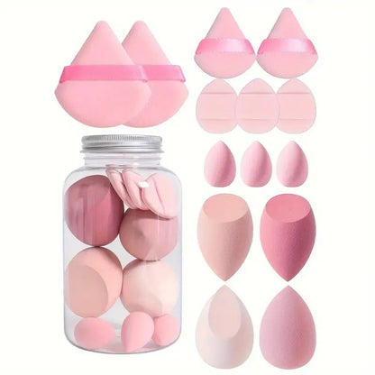 12/14Pcs Makeup Sponge Cosmetic Puff Foundation Sponges Blender Beauty Egg Powder Puffs Make Up Accessories Women Makeup Tools Beauty World Shop