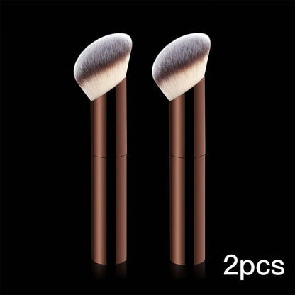 1pc Professional Foundation Brush Set, Beveled Tubular Makeup Brush, Makeup Tools With Soft Fiber For Easy Carrying, Brush For T Beauty World Shop