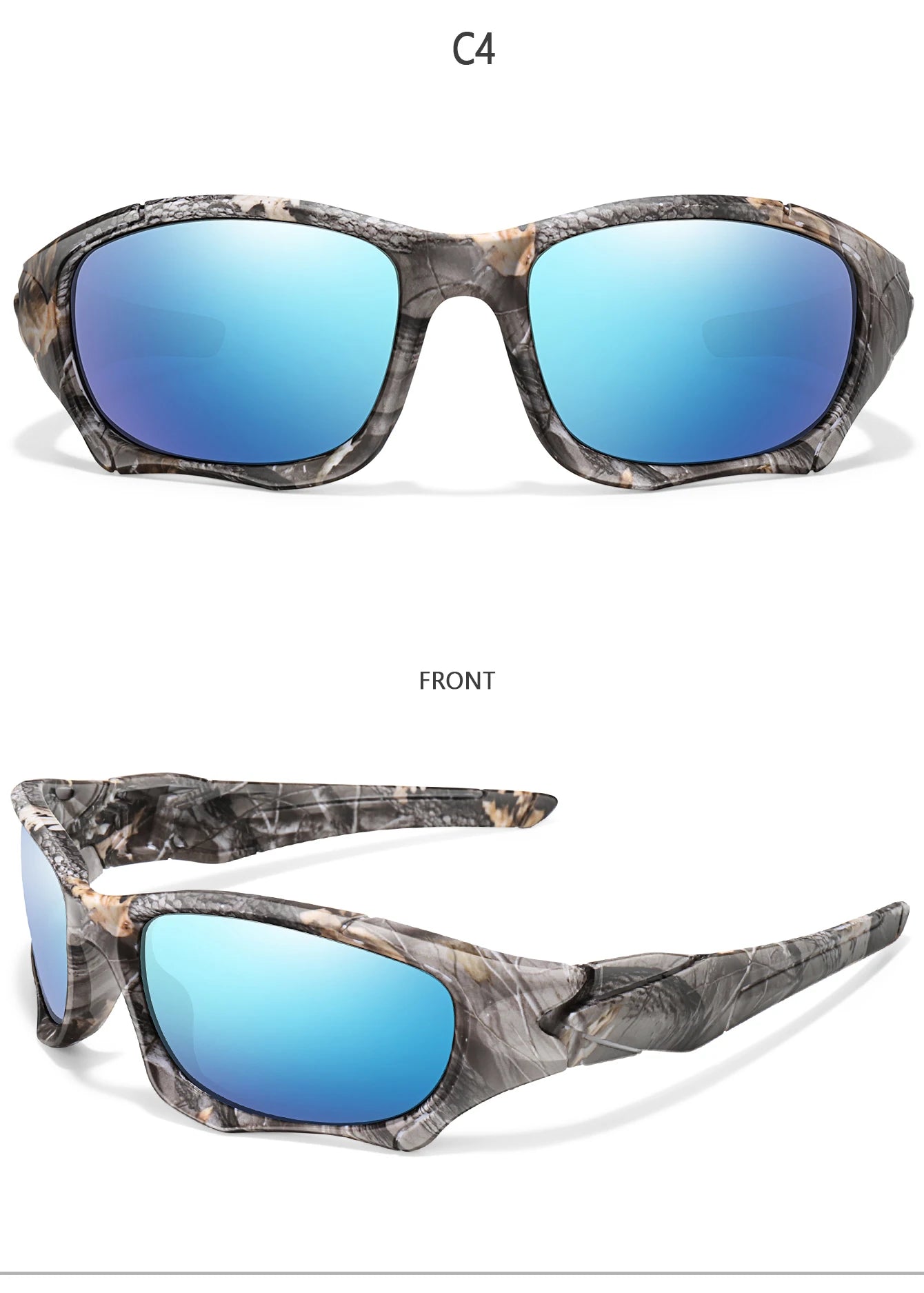 Polarized Fishing Sunglasses for Men Women Classic Camouflage Shades with UV Protection for Outdoor Driving Cycling Hiking Beauty World Shop