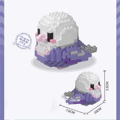 Kawaii Cute Bird Small Building Blocks Set Creative Educational Building Toys For Boys Girls Toys Suitable For Decorate Beauty World Shop