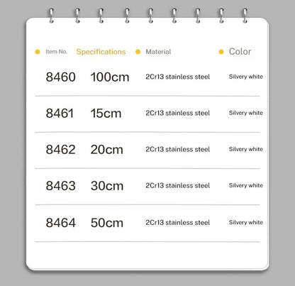 Deli Stainless Steel Ruler for Students And Woodworkers Straight Edge Measuring Tool for Drawing And Drafting 15/20/30/50cm Beauty World Shop