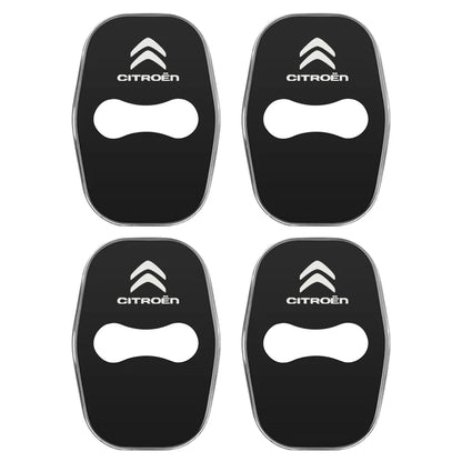 Metal Car Door Lock Cover for Citroen C4 C3-XR C5 Aircross C6 C-quatre Picasso C-Elysee C4L C3L Emblem Stickers Badge Beauty World Shop