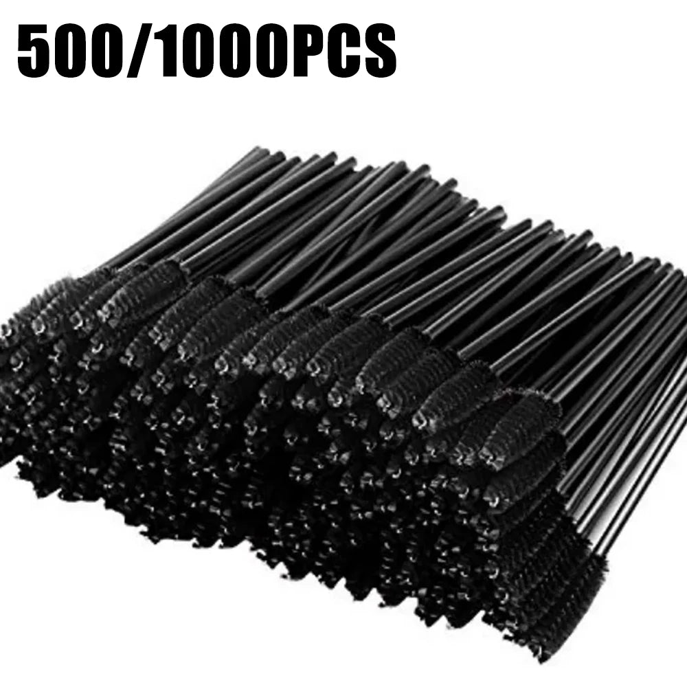 500/1000PCS Eyelashes Brushes Set Wholesaler Lash Mascara Brush For Lashes Extension Eyebrow Wands Applicator Makeup Tools Beauty World Shop