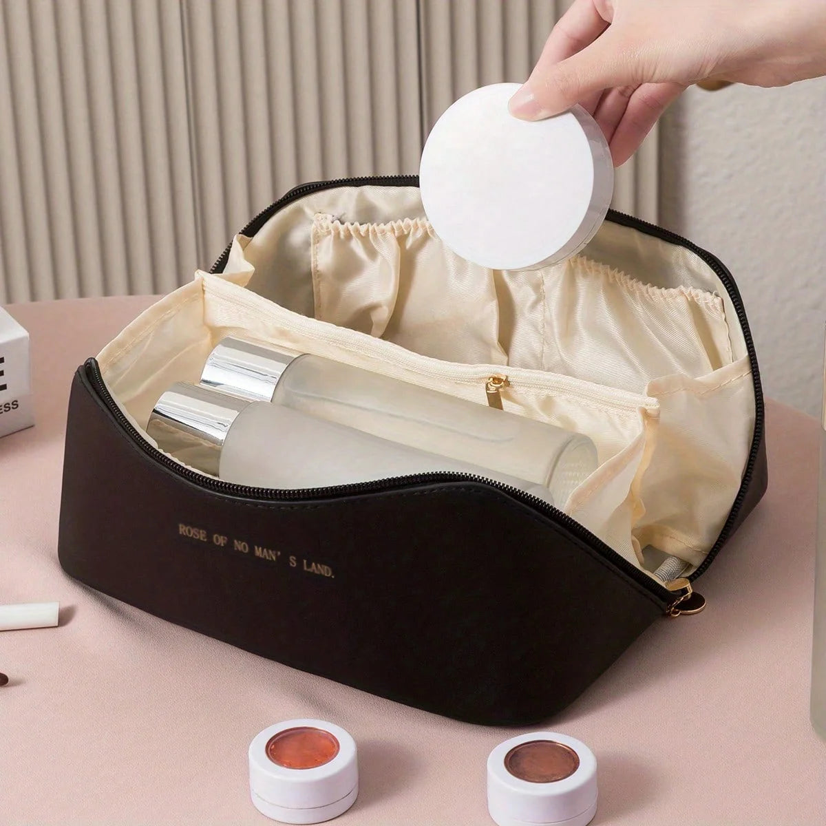 Makeup Organizer Female Toiletry Kit Bag Make Up Case Storage Pouch Luxury Lady Box, Cosmetic Bag, Organizer Bag For Travel Zip Beauty World Shop