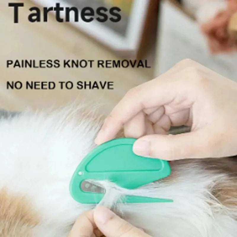 Multicolor Pet Knot Cutter Hair Remover Stainless Steel Painless Safe Grooming Brush for Dogs Cats Effective Shedding Comb Tool Beauty World Shop