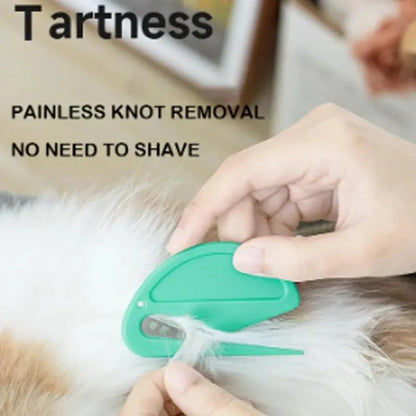 Multicolor Pet Knot Cutter Hair Remover Stainless Steel Painless Safe Grooming Brush for Dogs Cats Effective Shedding Comb Tool Beauty World Shop