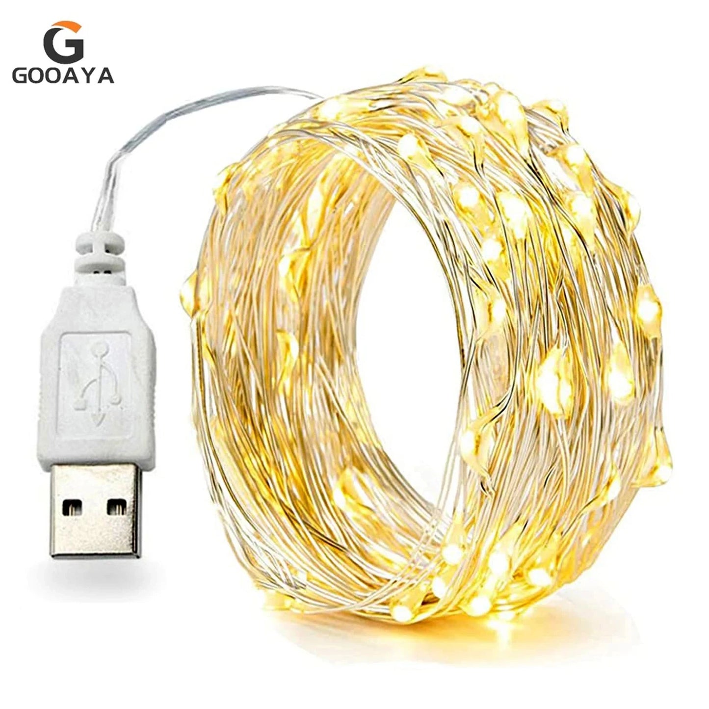 30M 10M Waterproof USB LED Lights String Copper Wire Fairy Garland Light Lamp Christmas Wedding Party Holiday Lighting wreath Beauty World Shop