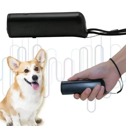 Double Ultrasonic Pet Dog Repeller Anti Barking Stop Bark Training Device High Power Dog Training Repellents not include Battery Beauty World Shop