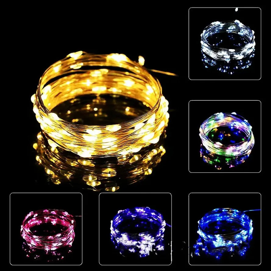 30M 10M Waterproof USB LED Lights String Copper Wire Fairy Garland Light Lamp Christmas Wedding Party Holiday Lighting wreath Beauty World Shop