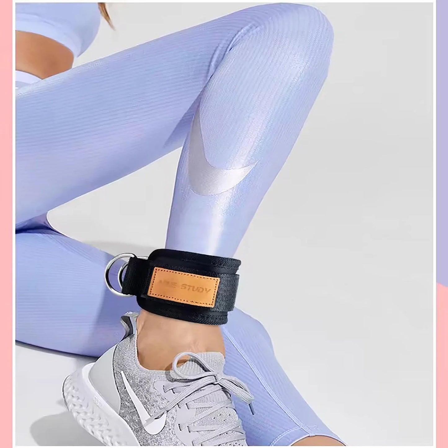 1PC Ankle Straps for Cable Machines Padded Ankle Cuffs for Leg Exercise WorkoutsFully Adjustable and Breathable Ankle Beauty World Shop