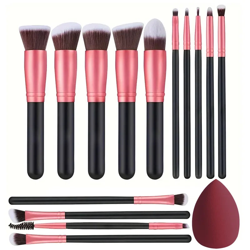 NEW 14PCS Makeup Brushes Set  Soft Fluffy Foundation Blush Powder Eyeshadow Blending Female Cosmetics Beauty Tool Christmas gift Beauty World Shop
