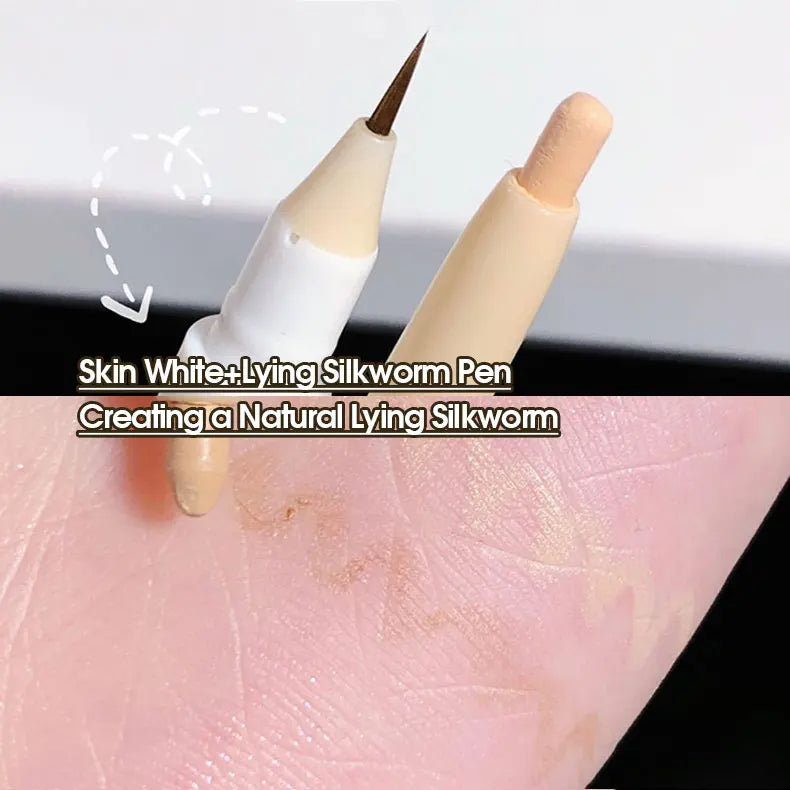 Double head lying Silkworm Pen matte Pearlescent Fine Flash Brightening Shadow Pen Outline pen under eyelid to pen Beauty Trend Shop