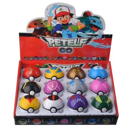 12Pcs/Set Pokemon PokeBall Figure Toys Anime Pikachu Blind Box PVC Figurine Action Collection Model Dolls Kids Birthday Gift Beauty World Shop