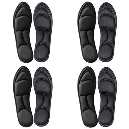1/2/4/16Pairs 5D Massage Memory Foam Insoles For Shoes Sole Breathable Cushion Sport Running Insoles For Feet Orthopedic Insoles Beauty World Shop