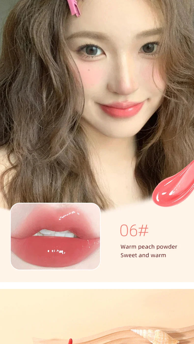 Suximei Da Hydrating Lip Lacquer - Glass Jelly Finish, Korean Style, Brightens Complexion Beauty Trend Shop