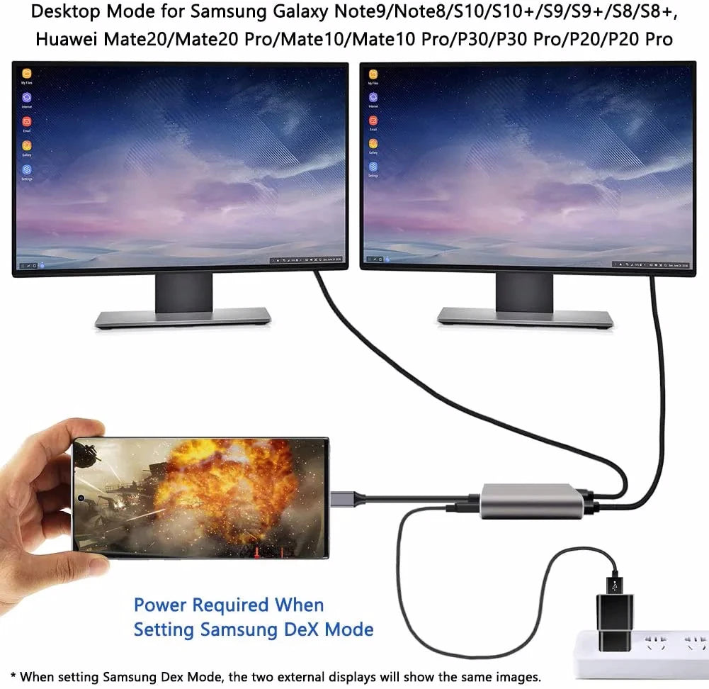 4k Uhd Display Usb C Thunderbolt3 Dual HdTV Extend 2 Monitors Usb 3.0 Hub Type-C Dock Pd Fast Charging For Macbook Pro Air Beauty World Shop