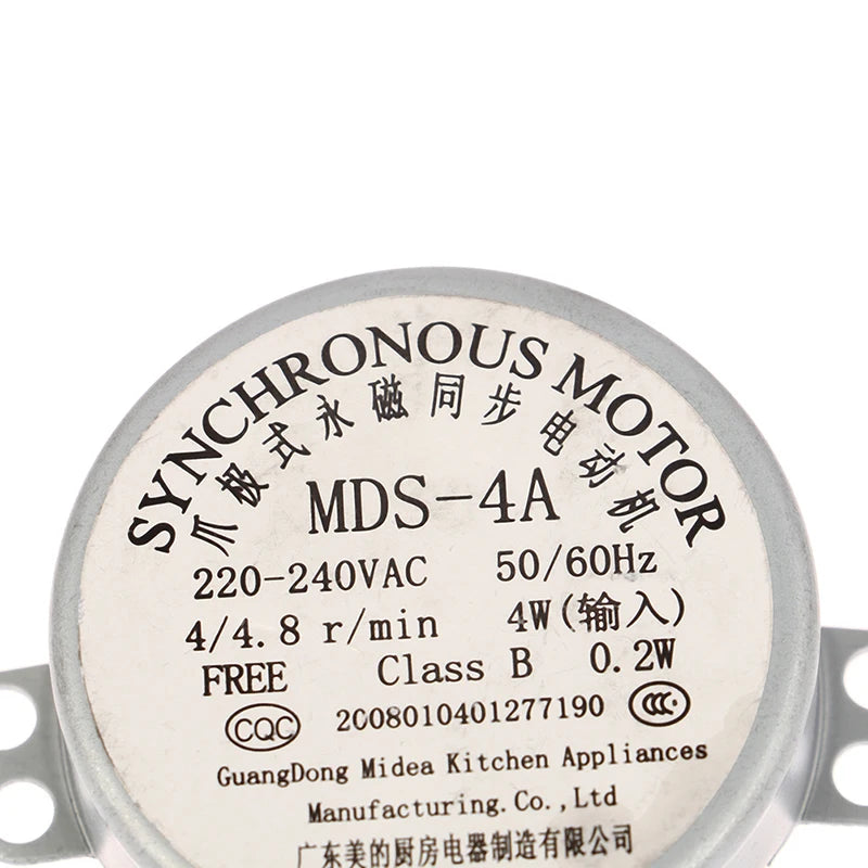 MDS-4A 220V Micro Turntable Synchronous Tray Motor Microwave Oven Accessories Core Coupling Clutch Beauty World Shop