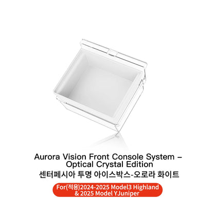 YZ For Tesla Model 3 Highland 2024 Model Y Juniper 2025 Storage Box Center Armrest Hidden Box Cup Holder Organizer Accessories Beauty World Shop