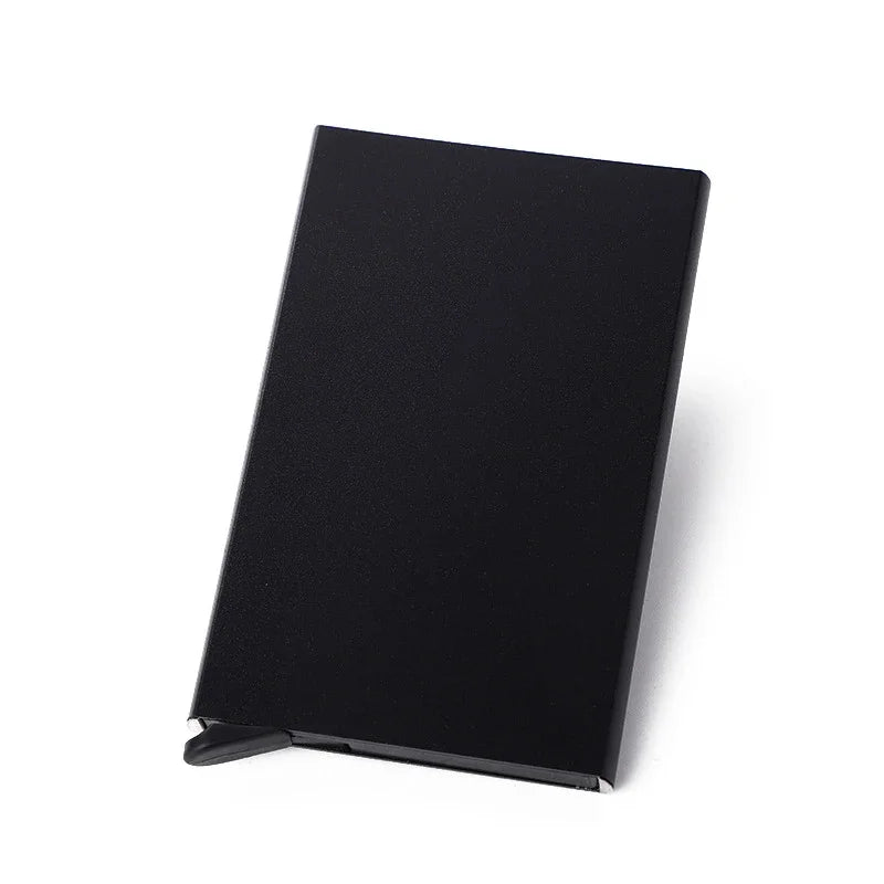 Rfid Smart Wallet Card Holder Metal Thin Slim Men Women Wallets Pop Up Minimalist Wallet Small Black Purse Vallet Walets for Men Beauty World Shop
