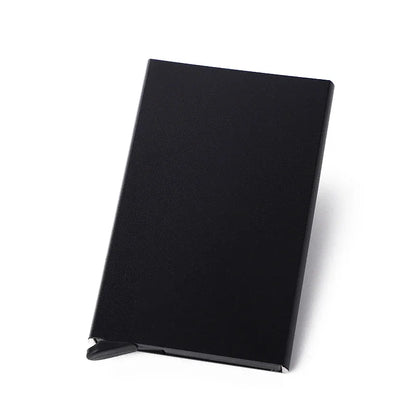 Rfid Smart Wallet Card Holder Metal Thin Slim Men Women Wallets Pop Up Minimalist Wallet Small Black Purse Vallet Walets for Men Beauty World Shop