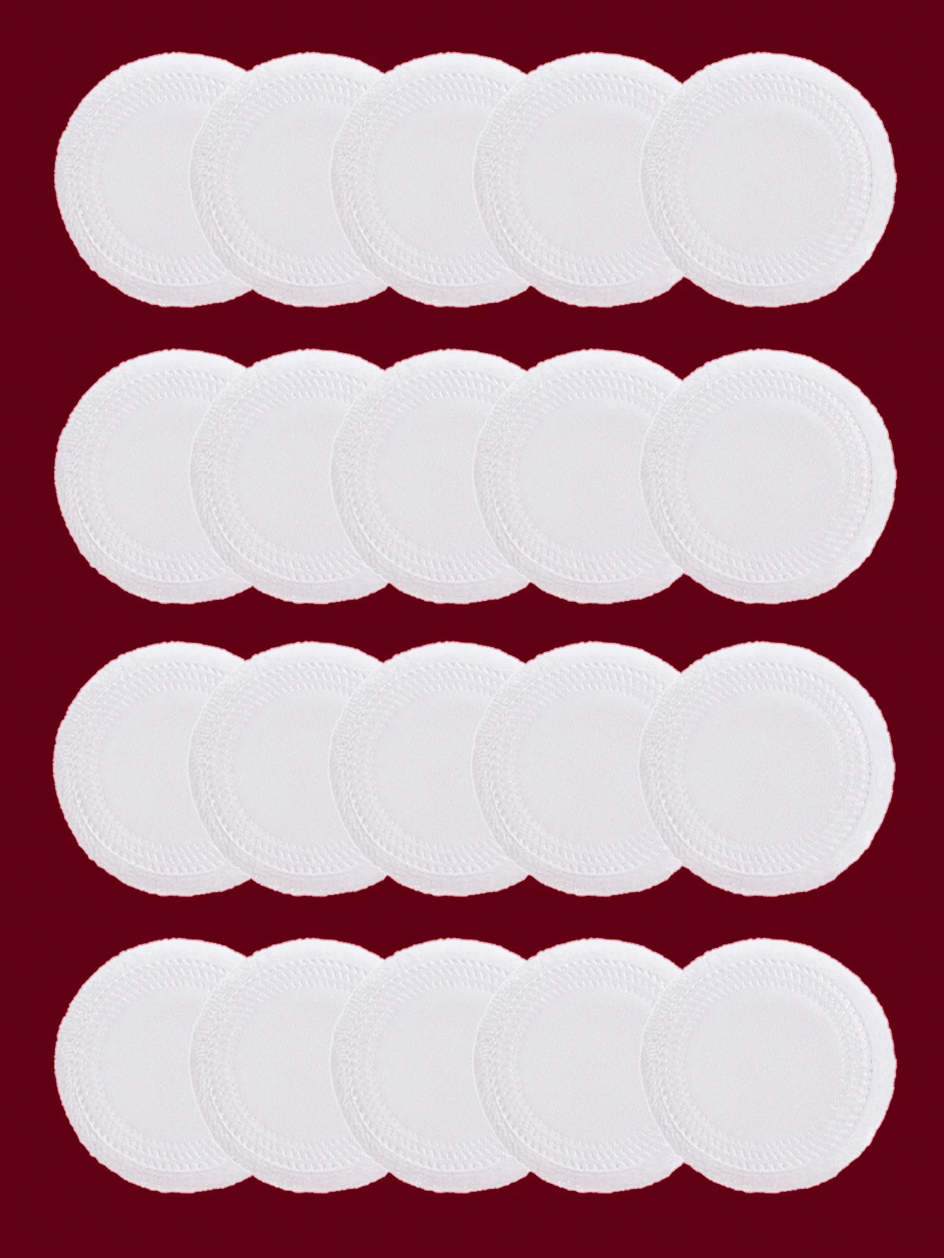 2-5-10-20Pcs Portable and Practical High-Grade White Round Powder Puff for Base and Fixing Makeup Beauty World Shop