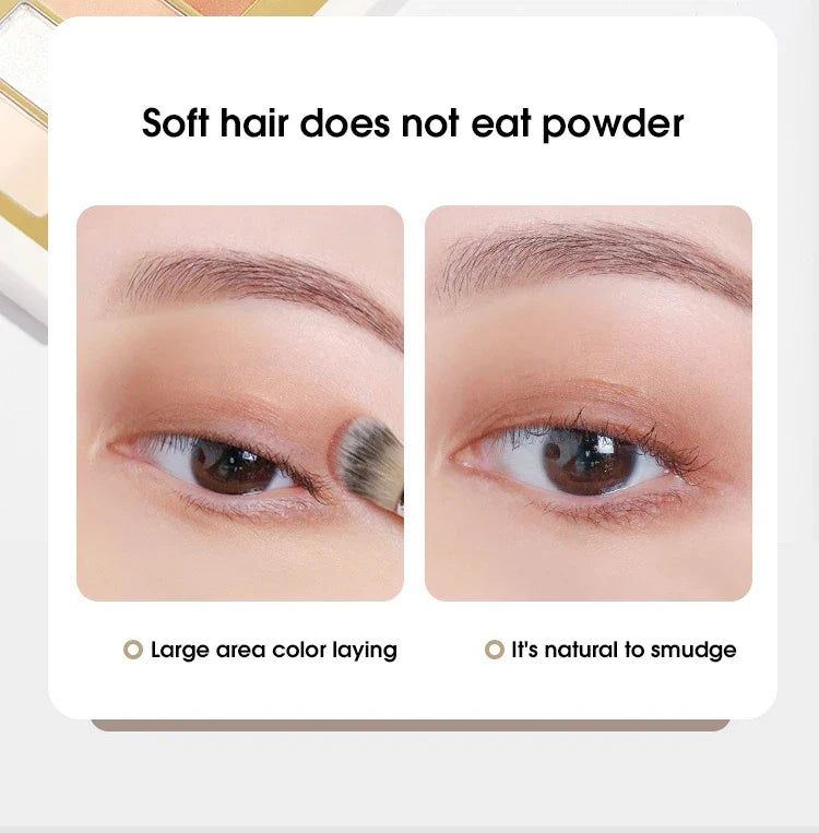 Double-headed painting eyeshadow brush novice makeup brush soft hair does not eat powder natural dizzy dye easy makeup Beauty Trend Shop