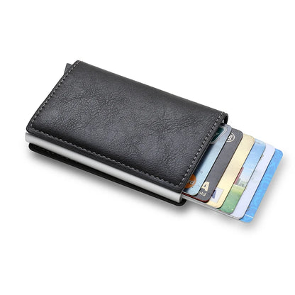 Anti Thief Rfid Credit Card Holder Smart Minimalist Wallet Pocket Men Women Slim Cardholder Bank Cash Creditcard Case Bag Purse Beauty World Shop