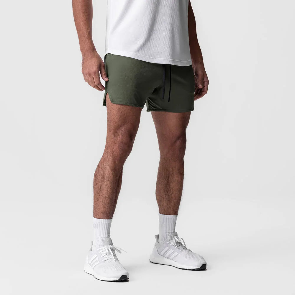 New Summer Men's Sports Shorts Quick Dry Breathable Beach Jogging Single Layer Breathable Shorts Training Basketball Apparel Gym
