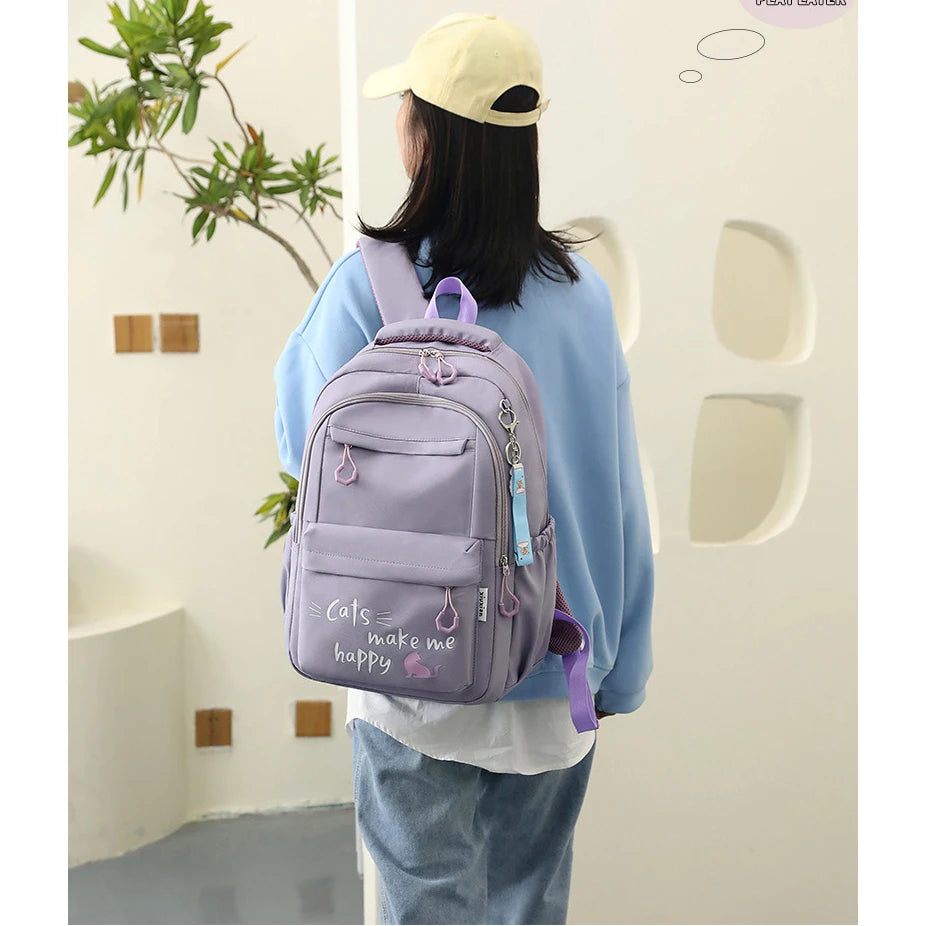 Girl School Bag Backpack Back Pack For Teenager Women Children Female Pink Schoolbag Primary High Bagpack Class Teens Child Kids Beauty World Shop