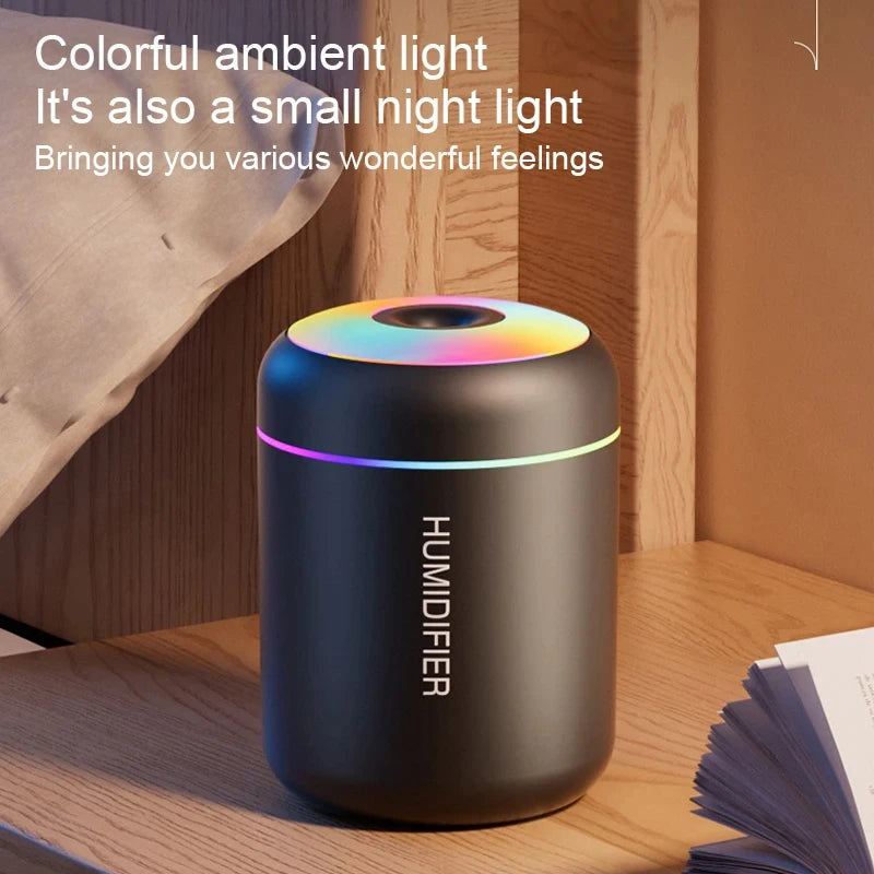 HOMEFISHMini Air Humidifier Usb Aroma Diffuser Essential Oil Purifier Cool Mist Sprayer  Home BedroomLED Desktop humidificador Beauty World Shop