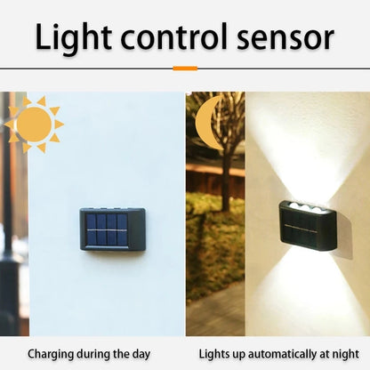 Solar LED Outdoor Light Solar Lighting Sensor Lamp Streetlights Exterior Garden Decoration Garland Waterproof Solar Wall Light Beauty World Shop