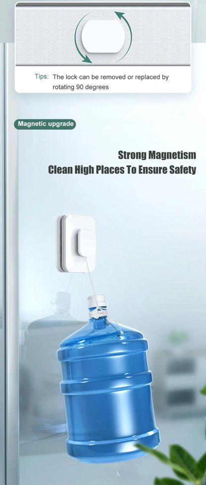 NEW Magnetic Window Cleaner Double-sided Window Cleaning Brush Glass Wiper Cleaning Tools Outside Window Cleaner For High Rise Beauty World Shop