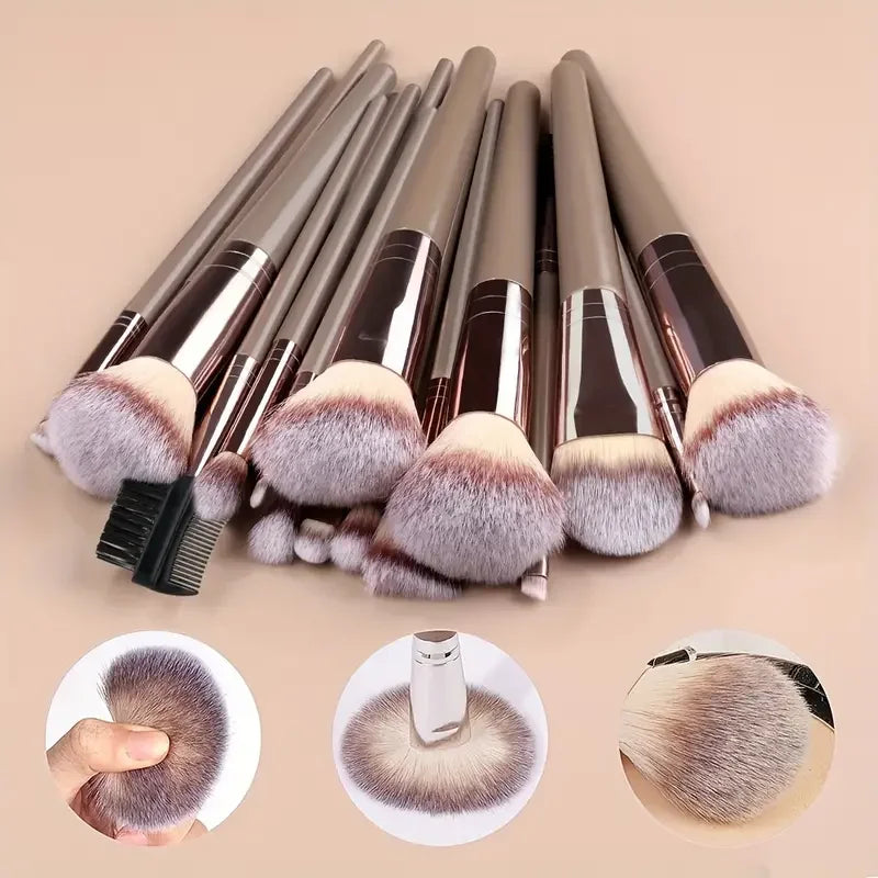 Professional 3-20PCS Makeup Brushes Set Soft Fluffy Foundation Eyeshadow Concealer Blending Blush Brush Kabuki Women Beauty Tool Beauty World Shop