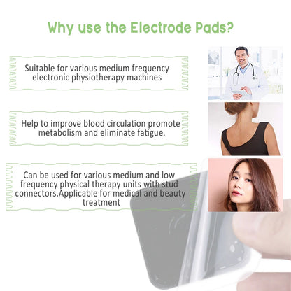 10/20PCS Electrode Pads Gel For Tens Acupuncture Massage Machine Slimming Pulse Ems Muscle Stimulator Massager Sticker Beauty World Shop