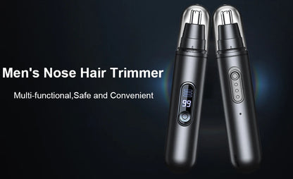 Nose Hair Trimmer Mini Portable Electric Nose Hair Clipper Rechargeable Automatic Shaving Nose Eyebrow Ear Painless Hair Remover Beauty World Shop