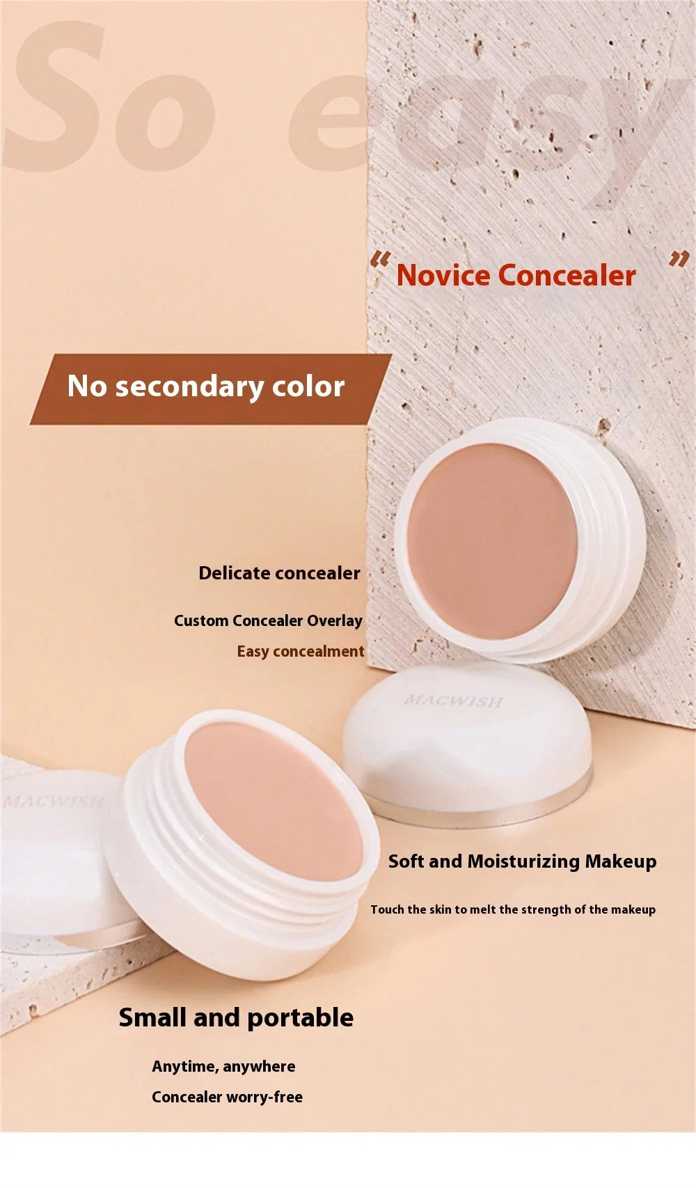 High Coverage Concealer Cover Anti Dark Circle Freckle Lasting Waterproof Foundation BB Cream for Face Makeup Base Cosmetics Beauty World Shop