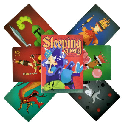 Full English Sleeping Queens Board Game Card Family Gift Wake Up Queen Strategy Game Fun Childrens Game Card Beauty World Shop