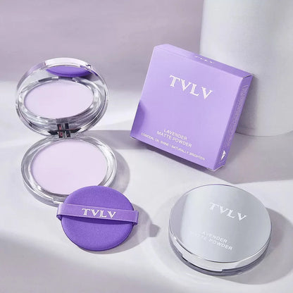 1PC Violet Cream To Powder Skin-friendly Skin Natural Face Long Lasting Oil-controlling Contouring Powder Cosmetics Beauty Trend Shop