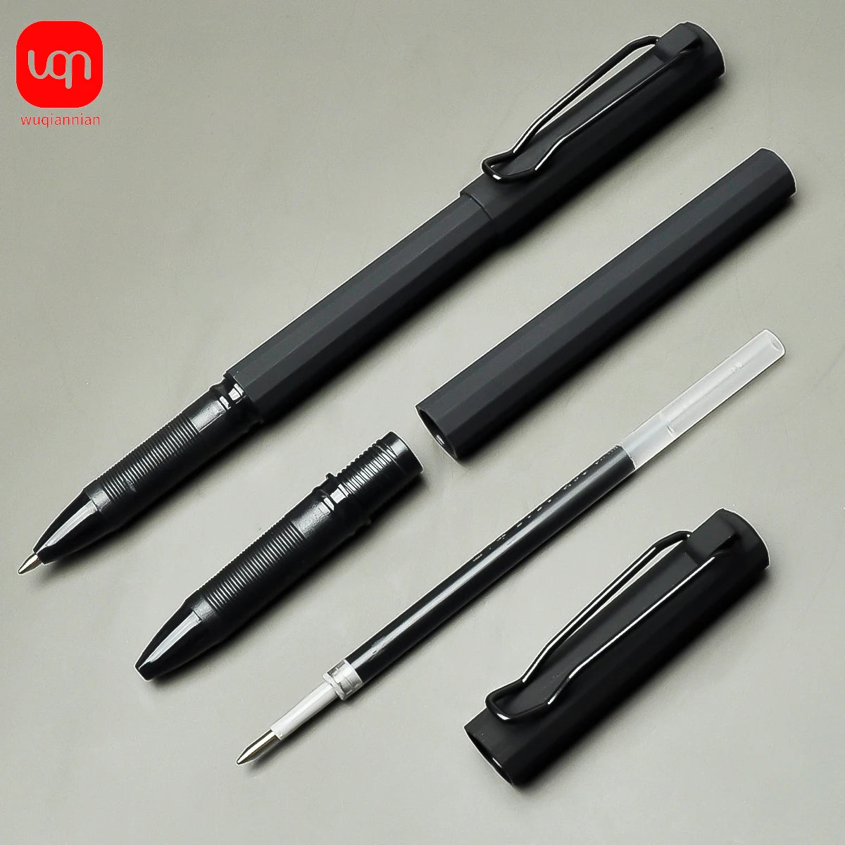 WQN-2/5/10PCS Simple Black Gel Pens, Smooth Writing, Comfortable to Hold, Signature Pens for School and Office Supplies Beauty World Shop