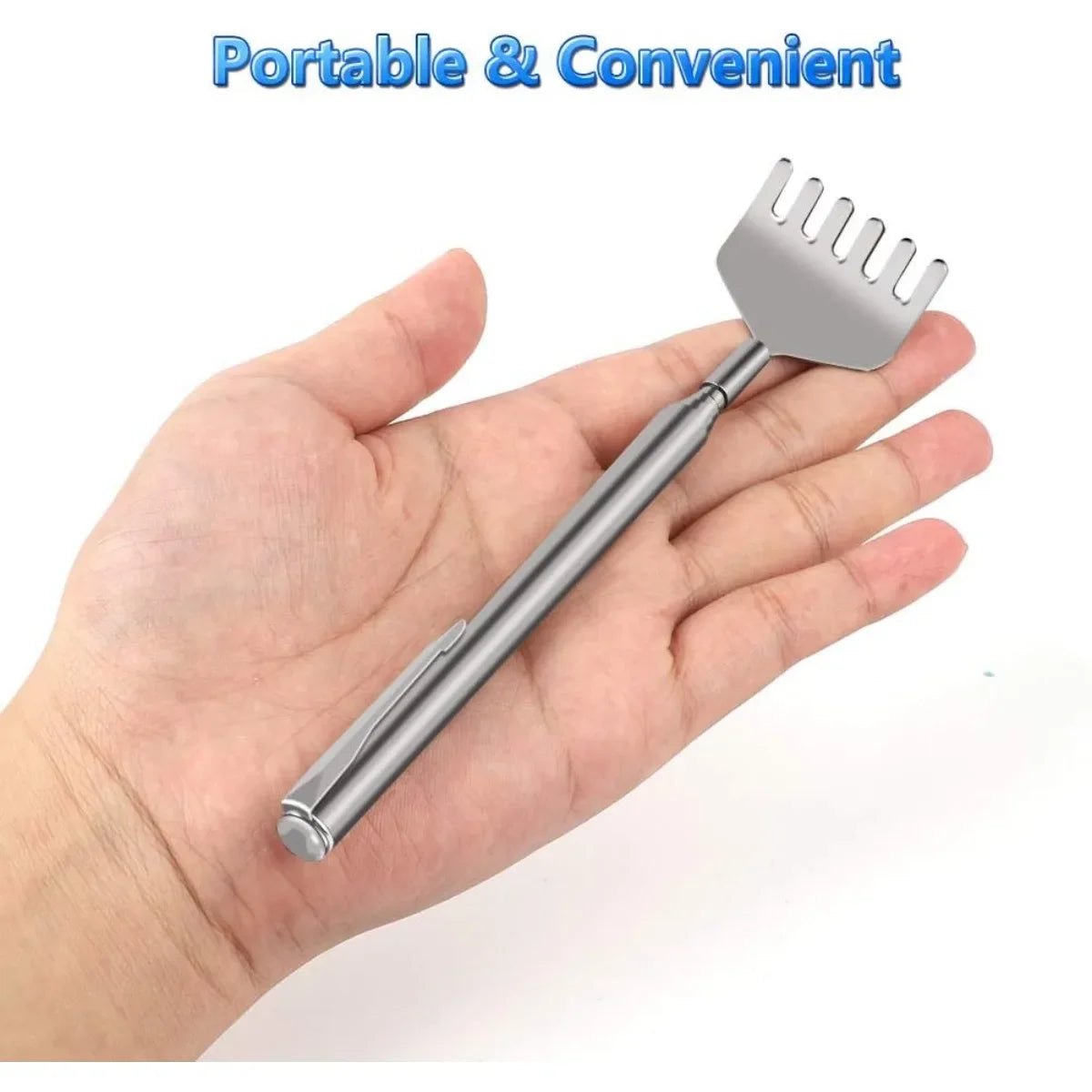 Extendable Back Scratcher for Men Portable Telescopic Metal Back Scratchers Back Hand Massager for Birthday Christmas Gifts Beauty Trend Shop