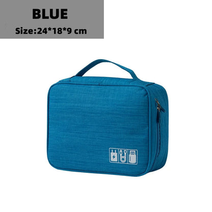 Travel Electronic Digital Storgage Bag Multi-Function Earphone Data Cable Charger Accessory Bag Multi-Layer Power Hard Disk Prot Beauty World Shop