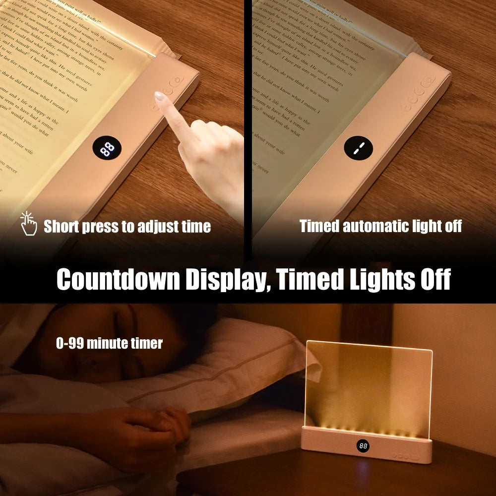 LED Flat Panel Night Vision Reading Light Eye Protection Reading Light Usb Charging Student Night Reading Lamp Book Lamp Indoor Beauty World Shop