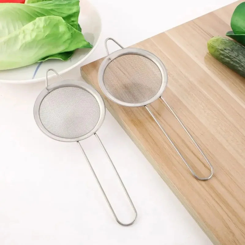 Stainless Steel Ultra Fine Mesh Strainer Sieve for Juice Soya Milk Oil Grid Dumpling Fishing Hotpot Leaky Spoon Household Kitche Beauty Trend Shop